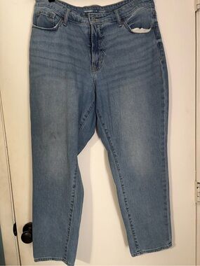Old Navy Women's High-Rise OG Straight Light Blue Jeans